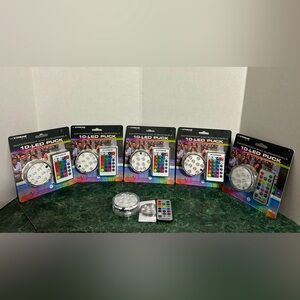 Xtreme Lit Waterproof And Submersible 10 LED Puck Lights Set Of 6